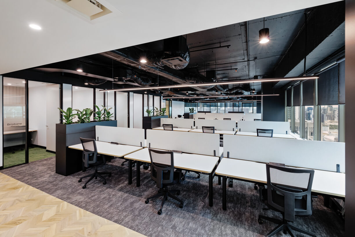 husdon recruitment commercial office design and fitout brisbane by raw commercial projects