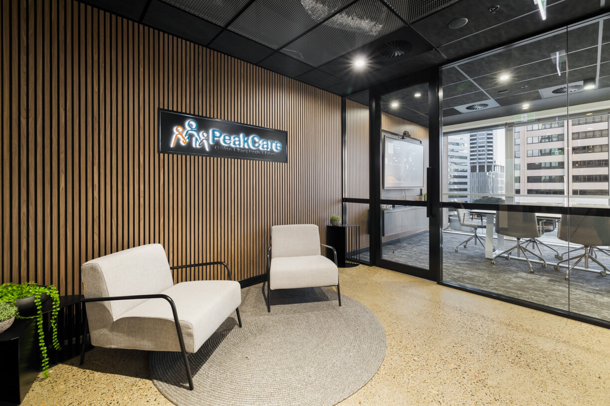 office fitout design refurbishment brisbane for PeakCare by RAW Commercial Projects